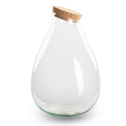 Terrariumflasche mit Korken – Geschlossenes Terrarium – Tropfen XL – ↑ 37 cm