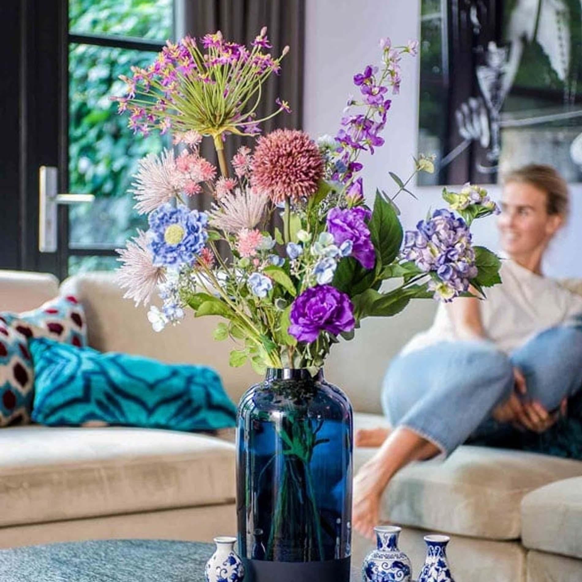 Künstlicher Blumenstrauß – Pastell – 70–90 cm