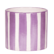 Kolibri Home | Painted Stripe sierpot - Paars - Ø12cm