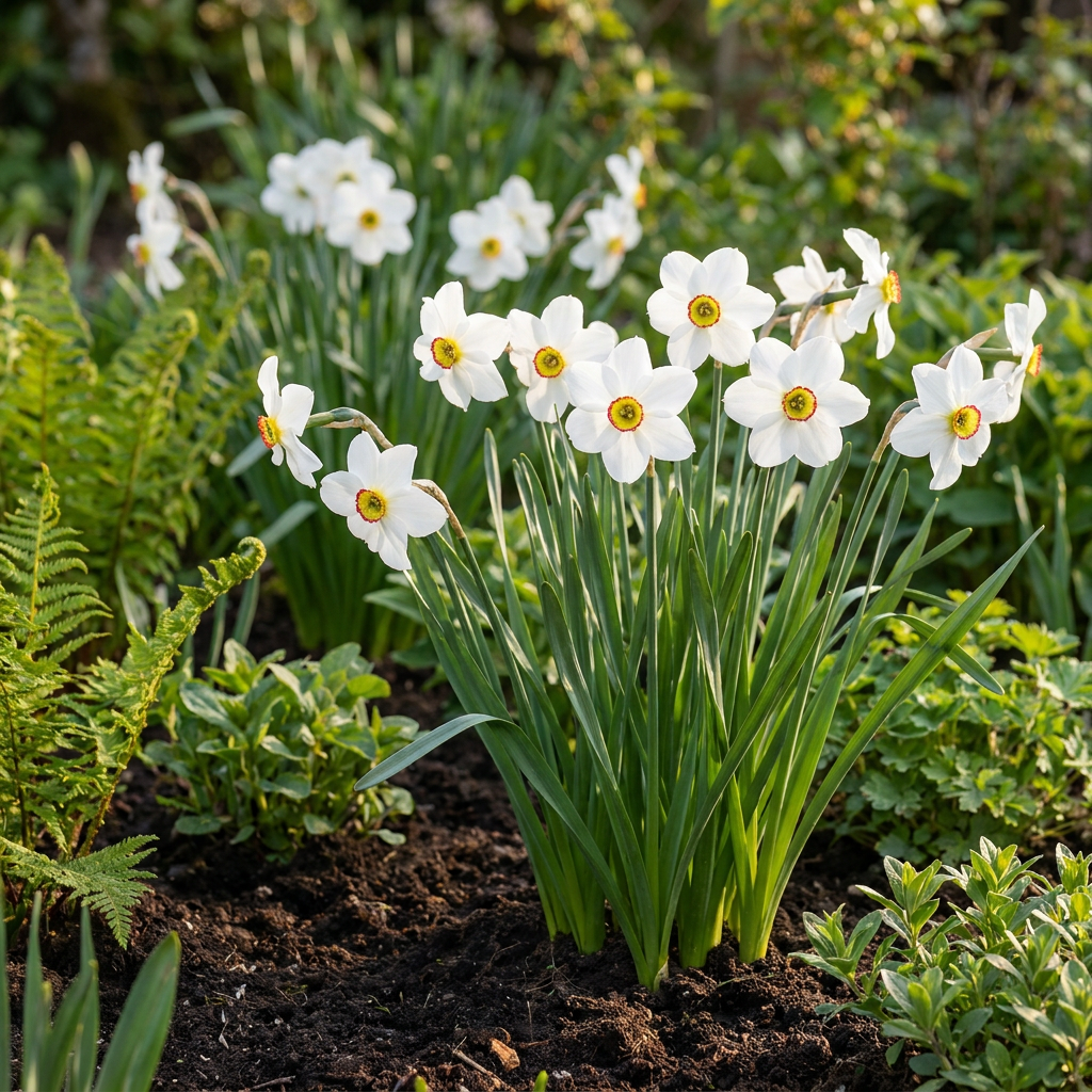 40x Narcissus Recurvus - Bloembollen - Witte fakkelnarcis - Wit - Voorjaarsbloeier - Bolmaat 12/14