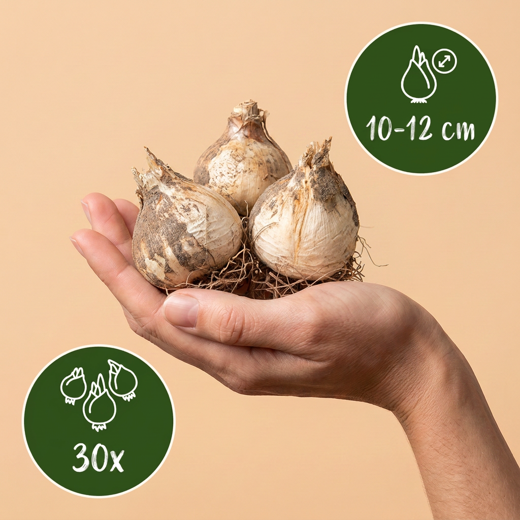 30 bulbes d'Allium Purple Sensation - Oignon ornemental - Violet - Floraison estivale - Calibre 10/12