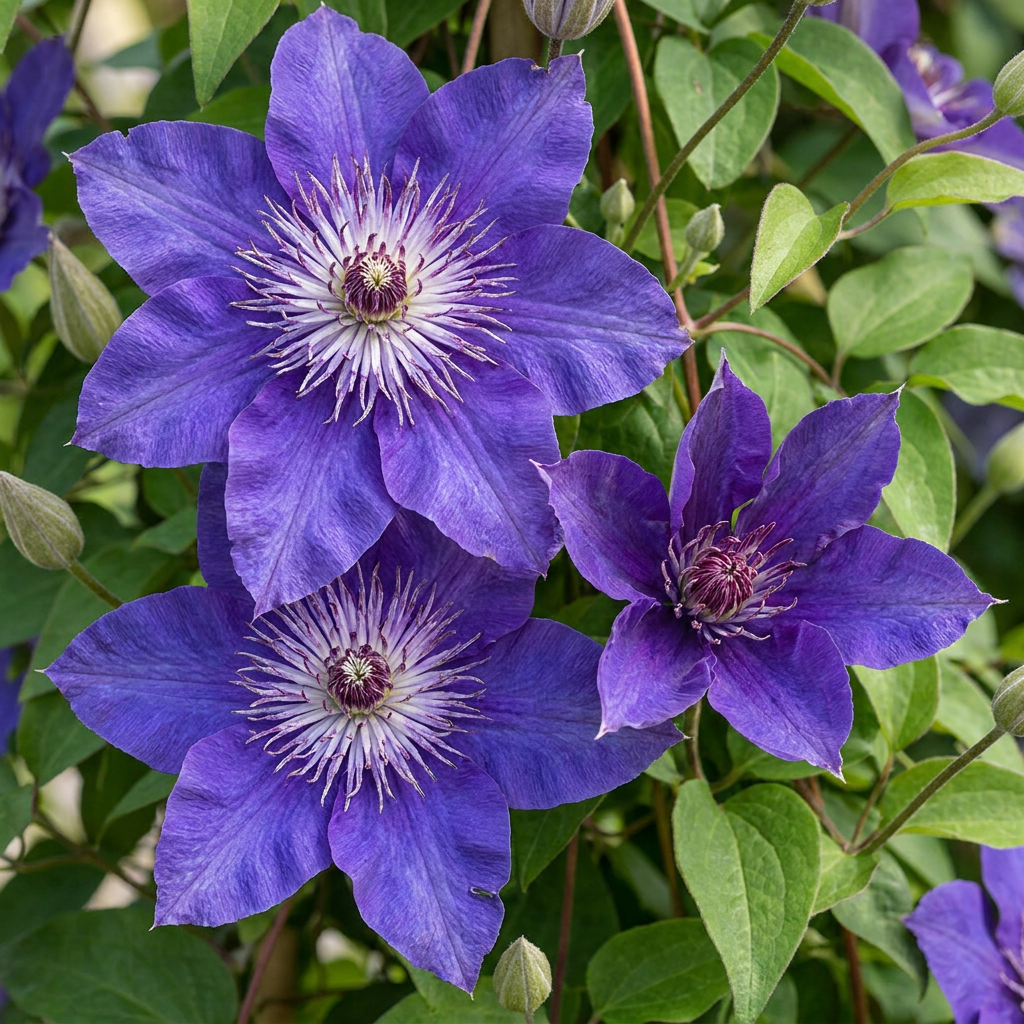 Clematis Multi Blue - Bosrank - Blauw - Klimplant - Ø9cm - ↕35cm