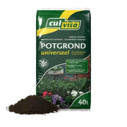 Terreau universel Culvita avec 2 mois d'engrais - Terreau universel pour plantes d'intérieur et d'extérieur - 40 litres