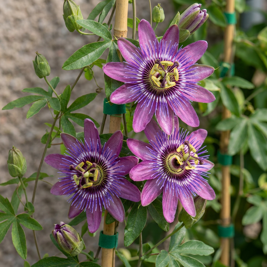 Passiflora Lavender Lady - Passiebloem Lavendel Dame - Paars - Klimplant - Ø9cm - ↕35cm