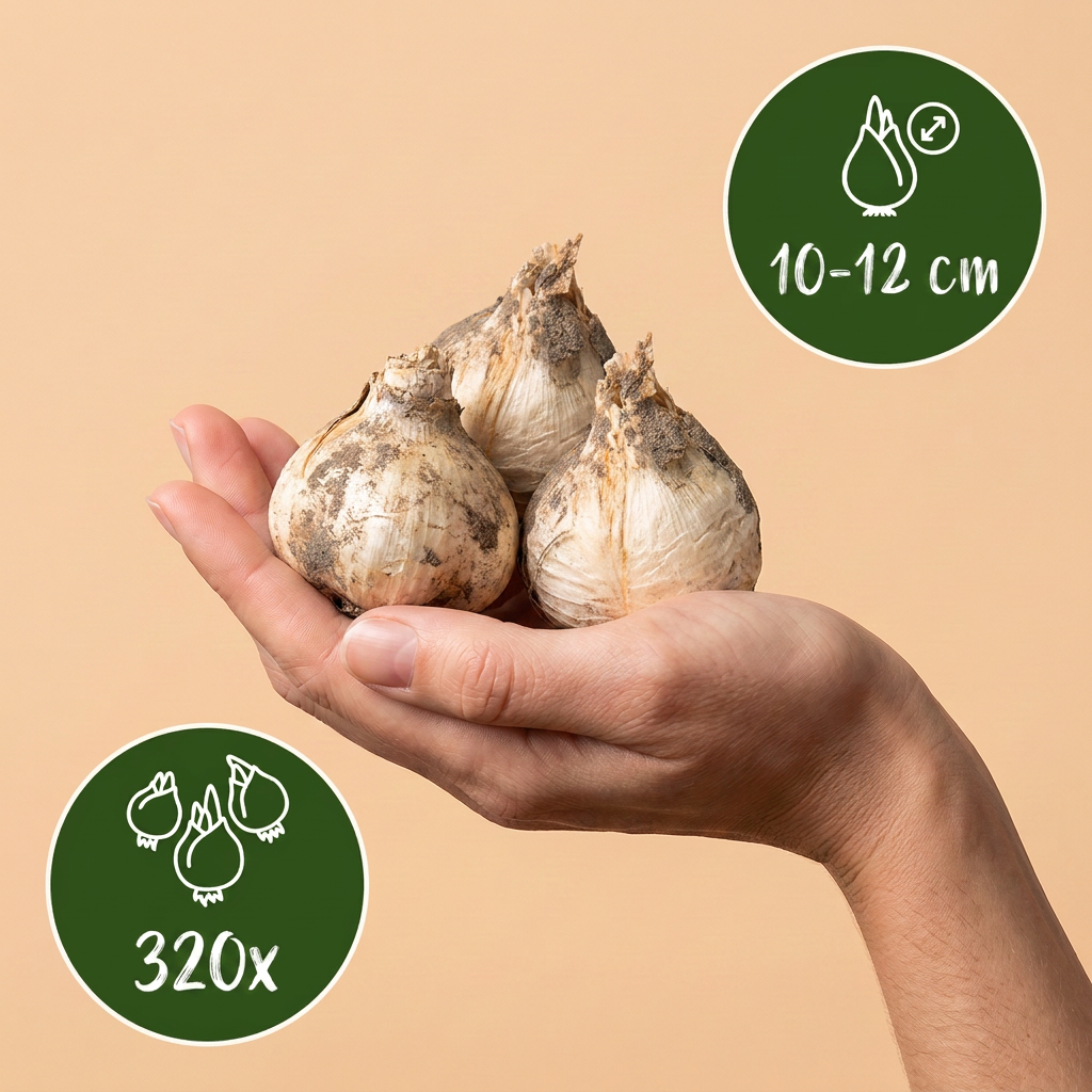 320x Allium Siculum - Bloembollen - Siciliaanse honingklokje - Crème en Roze - Zomerbloeier - Bolmaat 10/12
