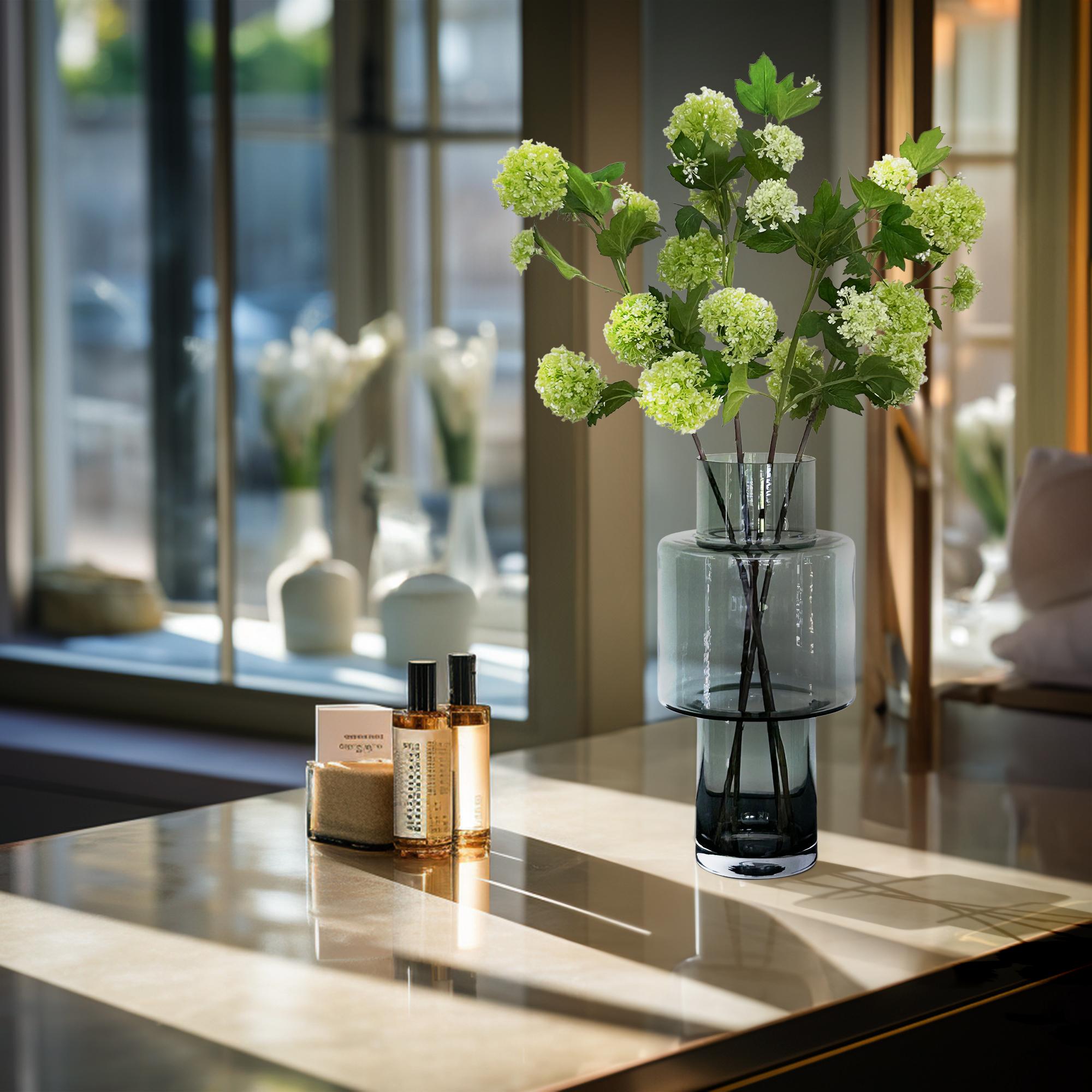 Künstliche Blumen Solo – Creme – Viburnum Opulus Zweige – 4 Stück – 75 cm