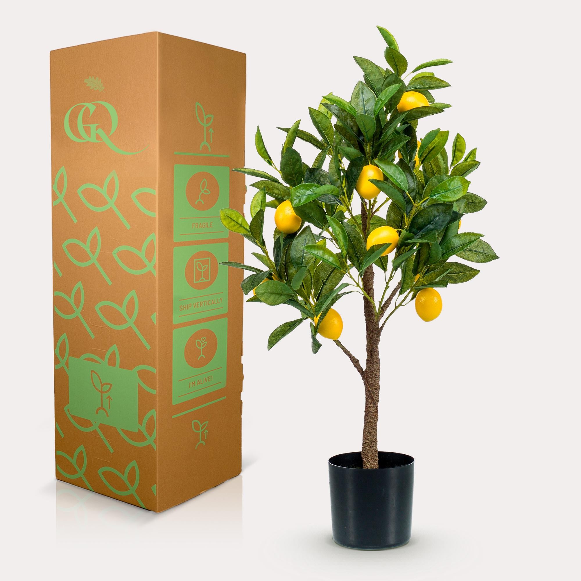 Pianta artificiale - Citrus Limonia - Albero di limone - 75 cm