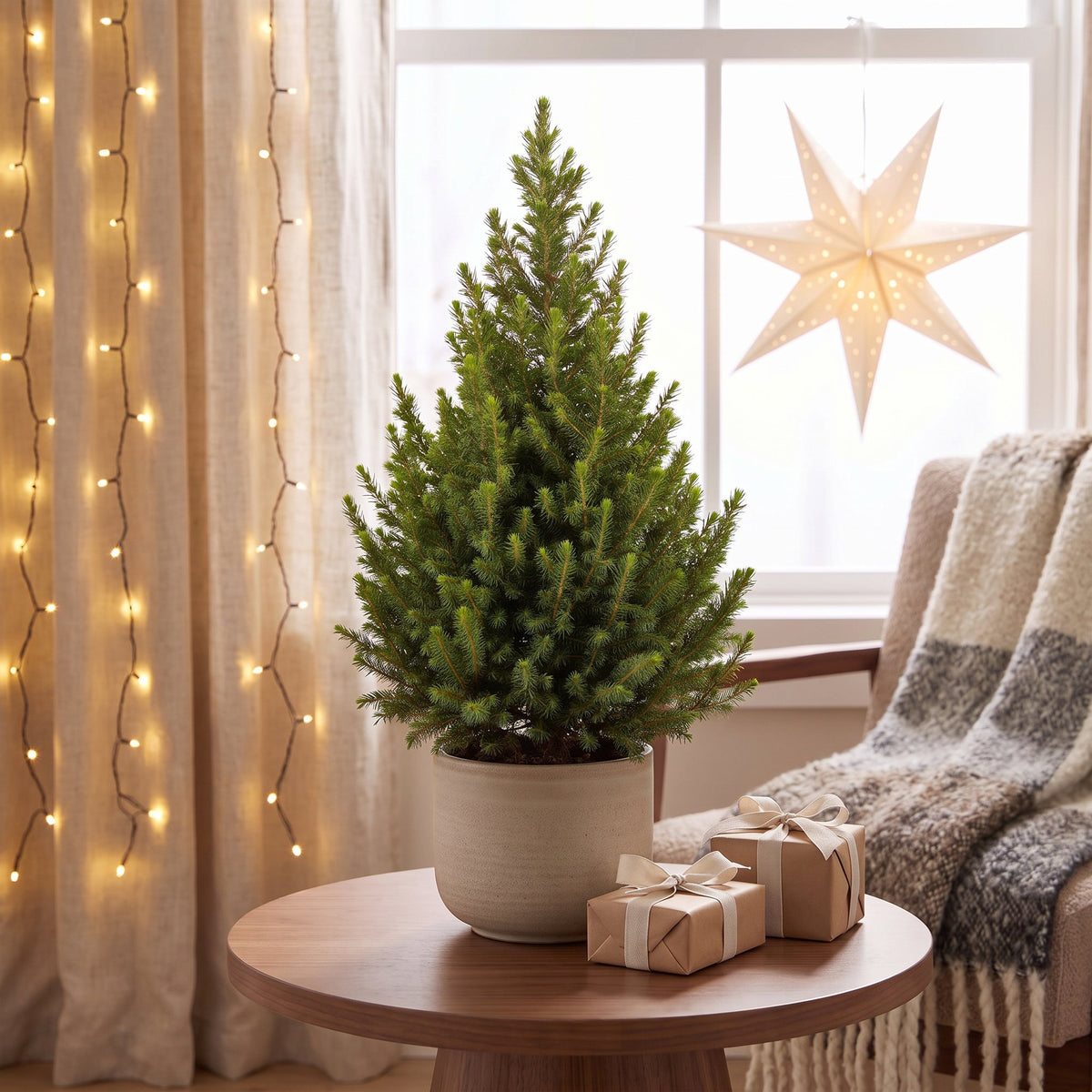 Picea glauca Conica - 2x Kegelspar - Groen - Kerstboom - Ø19cm - ↕65cm