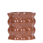 Kolibri Home | Cotton Shine sierpot - Brown - Ø9cm