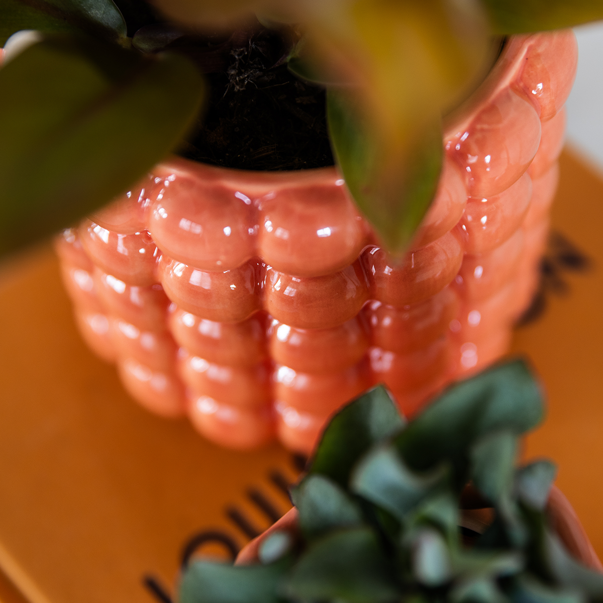 Kolibri Home | Poppy Übertopf - Orange - Ø9cm