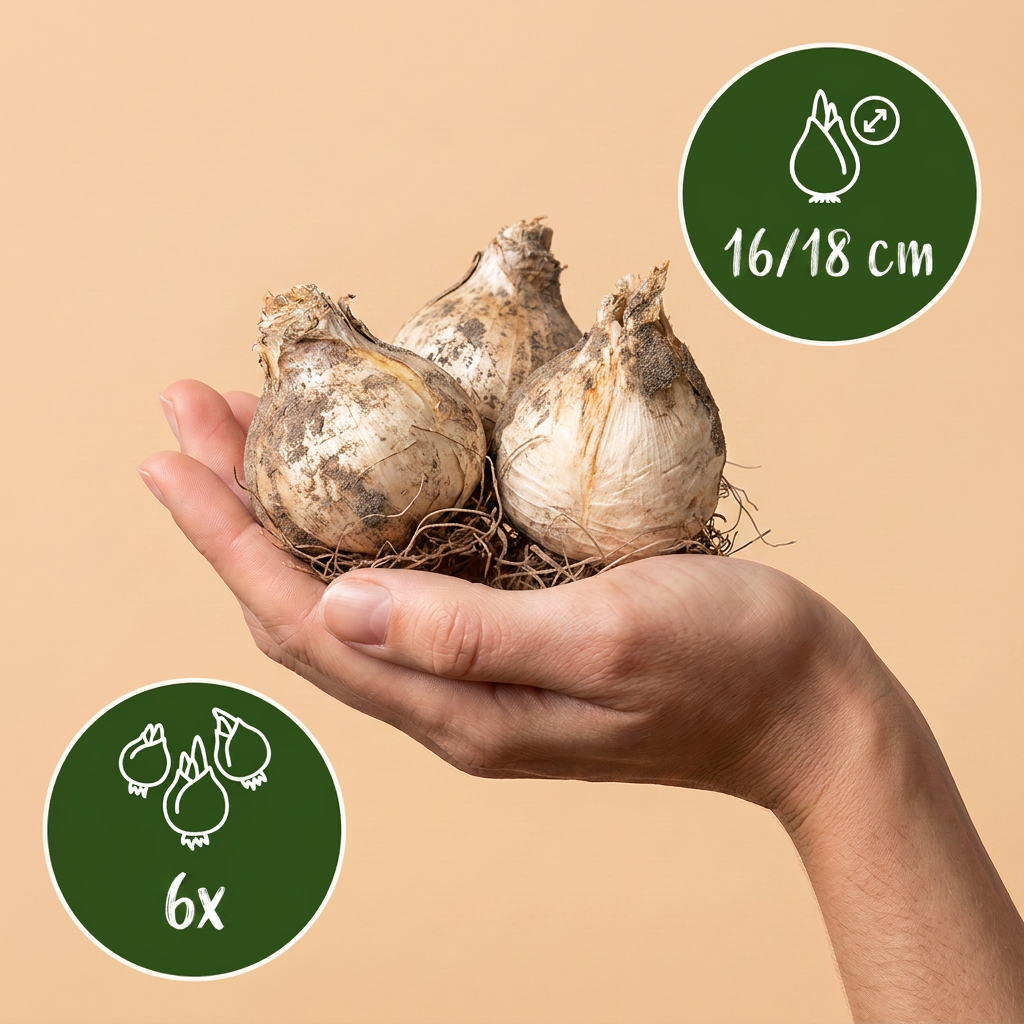 6x Allium Mount Everest - Bloembollen - Sierui - Wit - Zomerbloeier - Bolmaat 16/18
