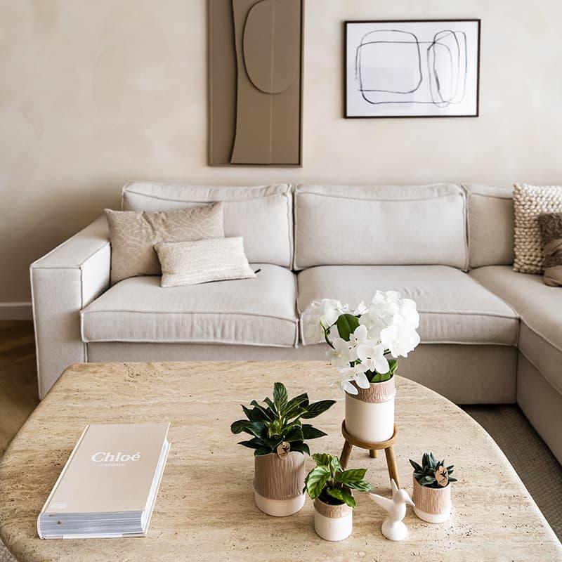 Kolibri Home | Bamboo sierpot - Sand - Ø6cm