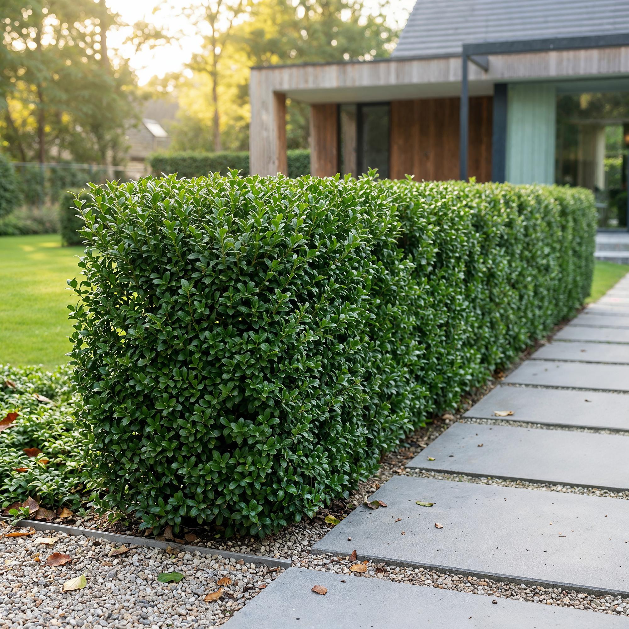 Ilex crenata Golden Gem - Japanse Hulst 24x - Haagplanten - Groenblijvend - Geel - Pot 9cm - Hoogte 20-30cm