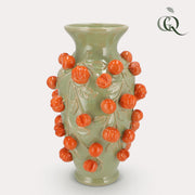 Vase en pierre M - H38 L24 - Vert pistache - Mandarine