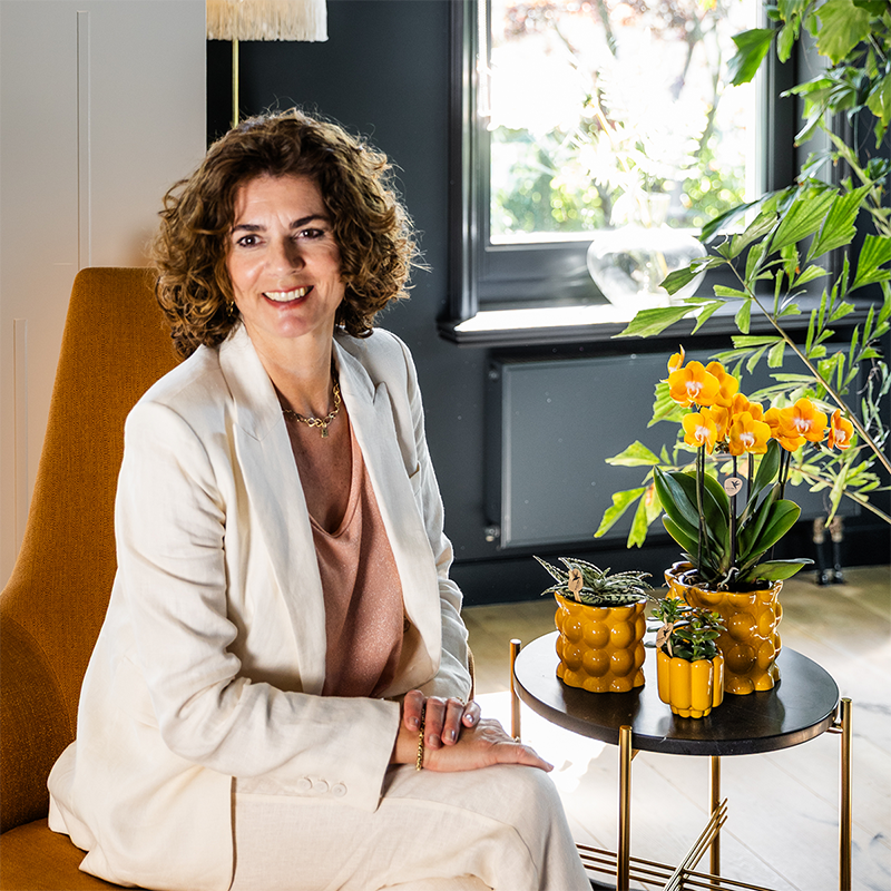 Kolibri Home | Cotton Shine sierpot - Yellow - Ø6cm