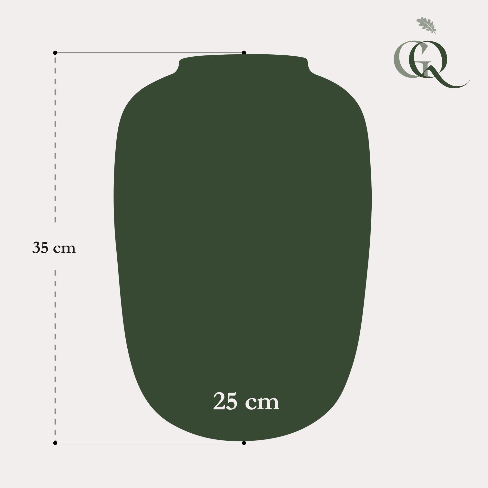 Vaso in vetro - M - H35 W25 - Artic Cheetah Gold