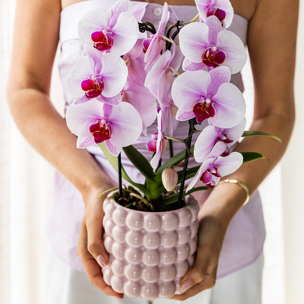 Kolibri Home | Dekorativer Mohnblumentopf – Rosa – Ø 9 cm