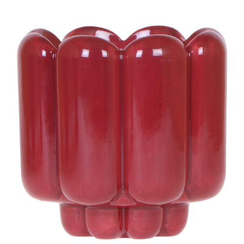 Kolibri Home | Retro Shine sierpot - Red - Ø12cm