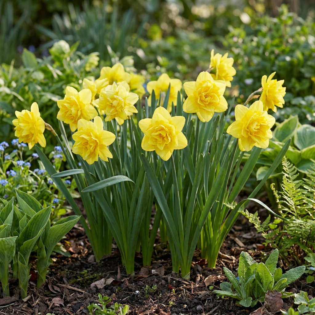 40x Narcissus Golden Ducat - Bloembollen - Gevulde gele narcis - Geel - Voorjaarsbloeier - Bolmaat 12/14