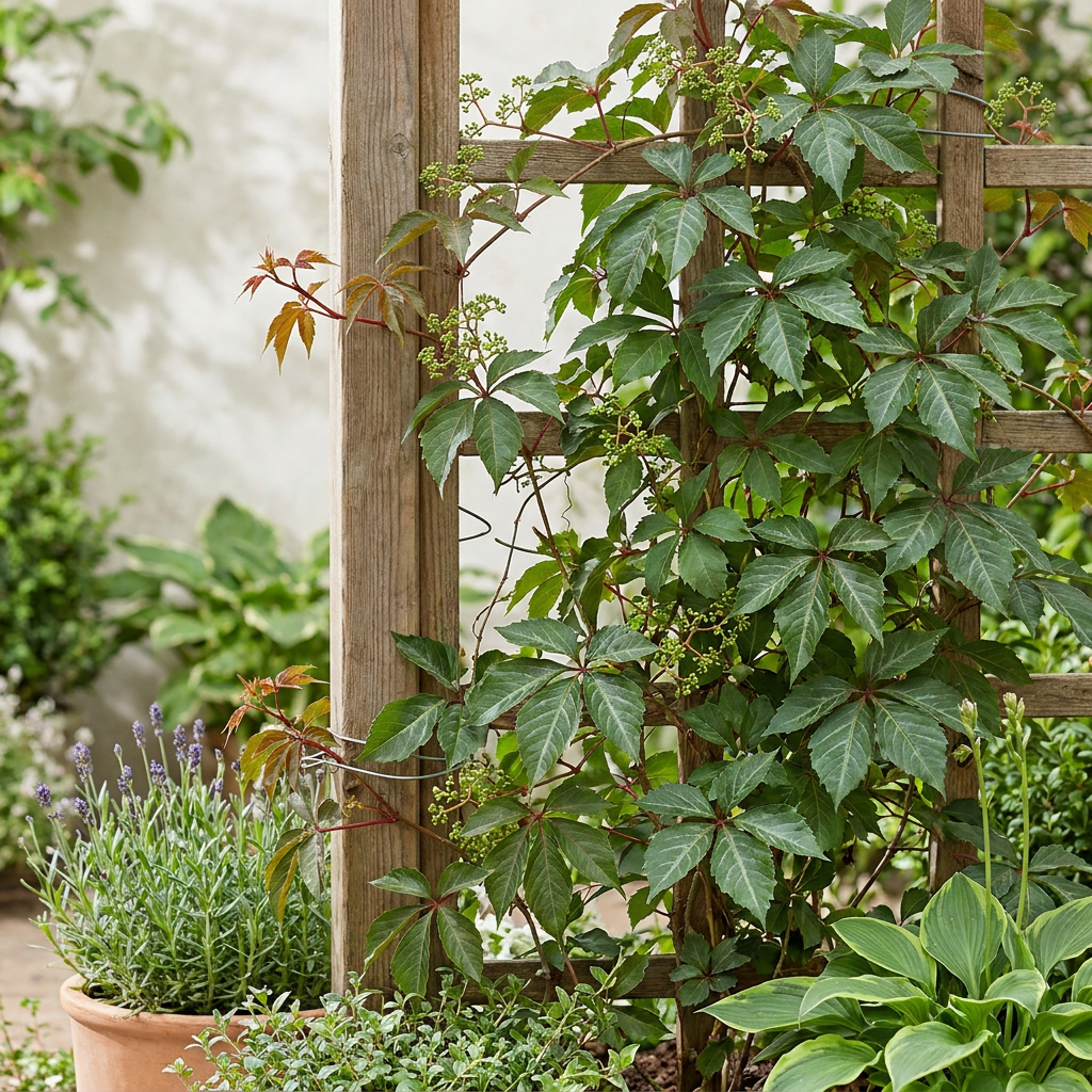 Parthenocissus henryana - Chinese wingerd 4x - Groen - Klimplant - Ø9cm - ↕35cm