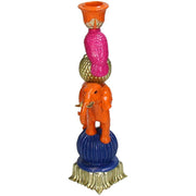 Kerzenständer – Oranger Elefant ↑ 26 cm