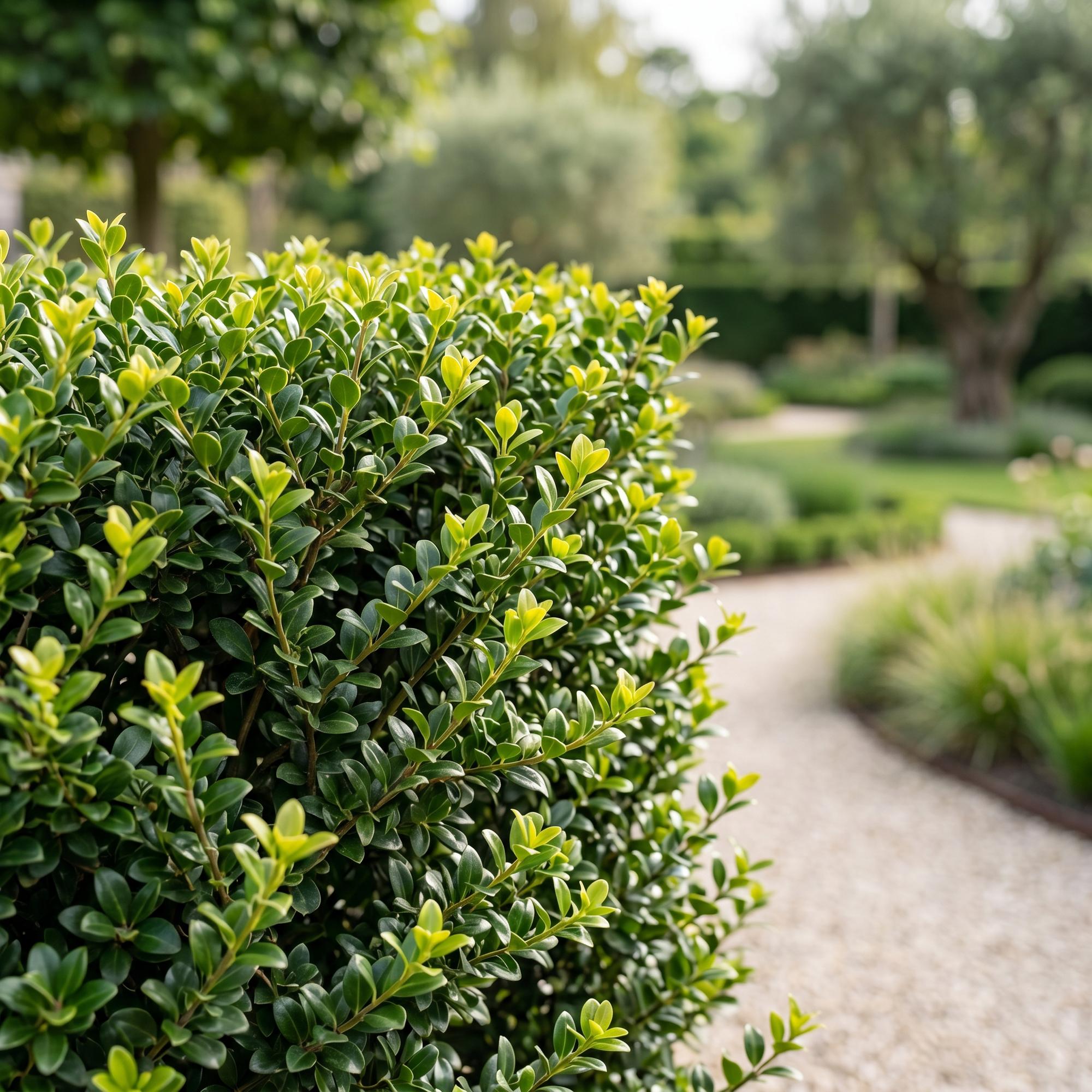 Ilex crenata Golden Gem - Japanse Hulst 40x - Haagplanten - Groenblijvend - Geel - Pot 9cm - Hoogte 20-30cm