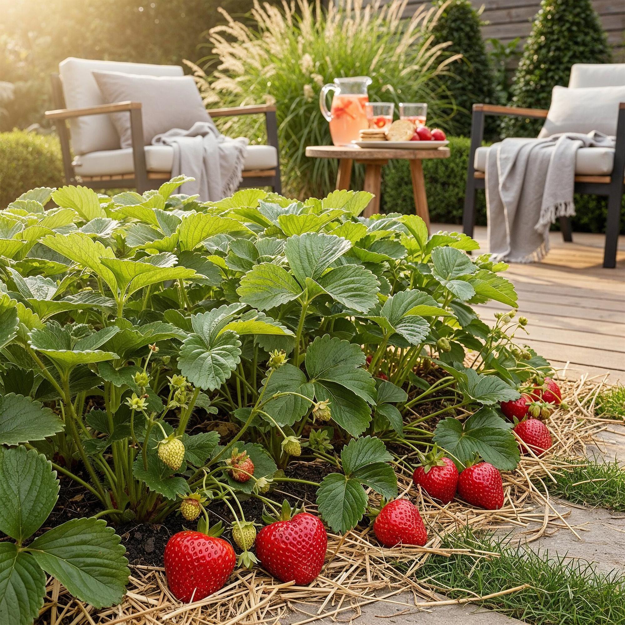 Aardbei - Fragaria Elvira - Winterhard - 6 Planten - Pot 9 cm - Rode Aardbei