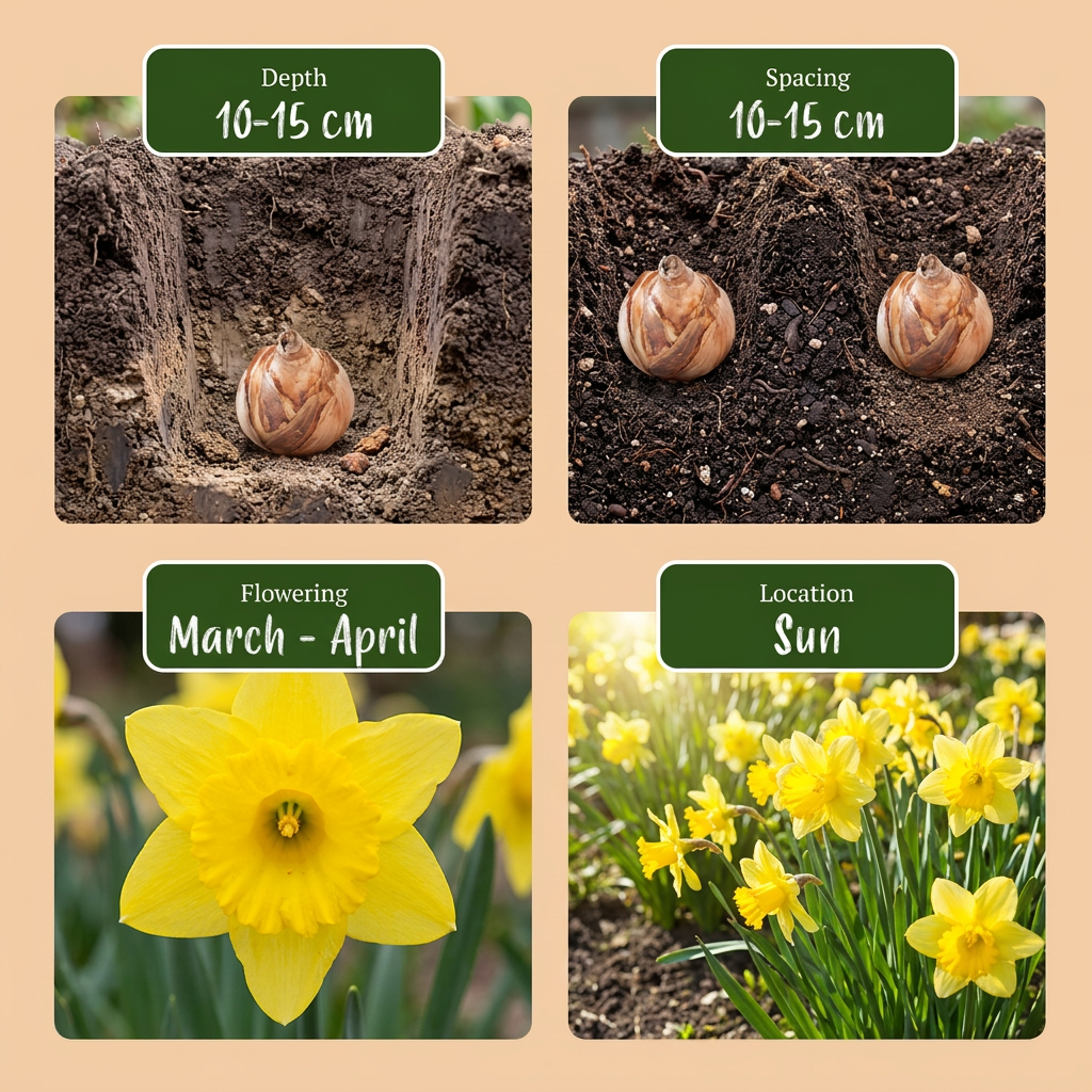 140x Narcissus Yellow - Bloembollen - Gele narcis - Geel - Voorjaarsbloeier - Bolmaat 10/12