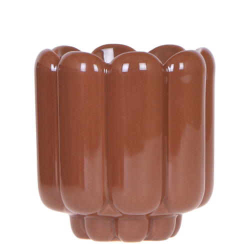 Kolibri Home | Retro Shine sierpot - Brown - Ø9cm