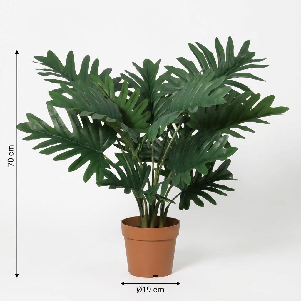 Kunstplant - Philodendron Selloum - 70cm