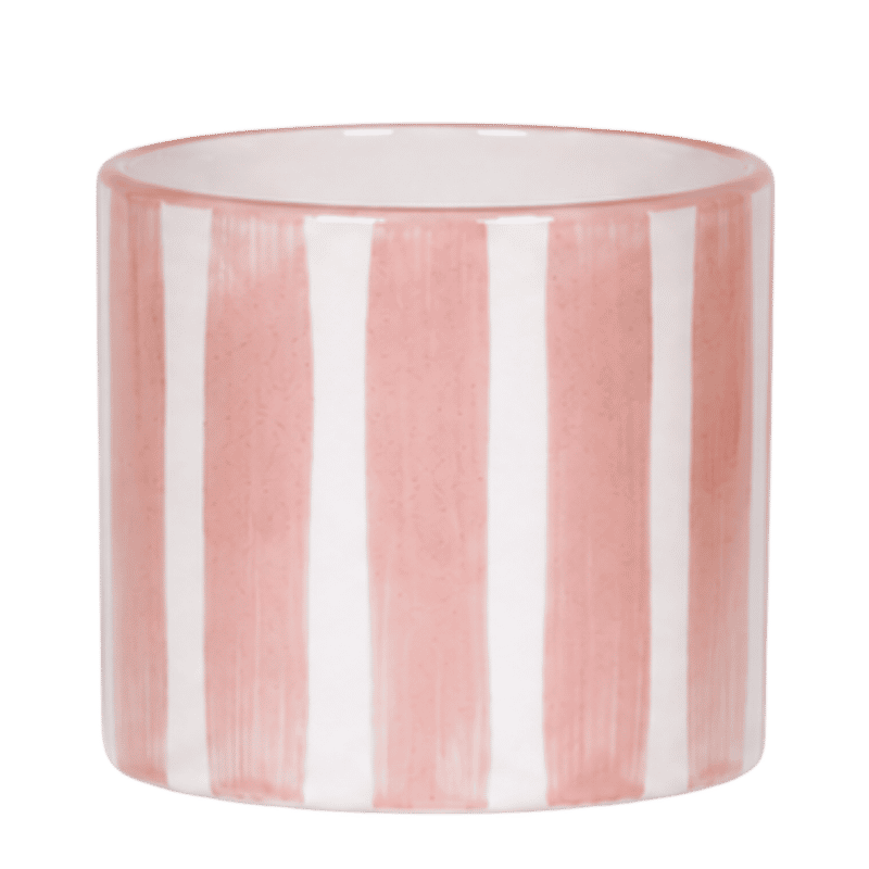 Kolibri Home | Painted Stripe sierpot - Nude - Ø12cm