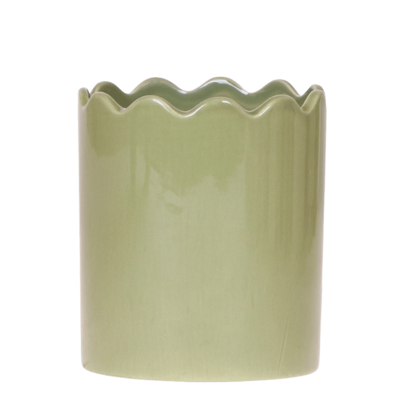 Kolibri Home | Curve sierpot - Groen - Ø9cm