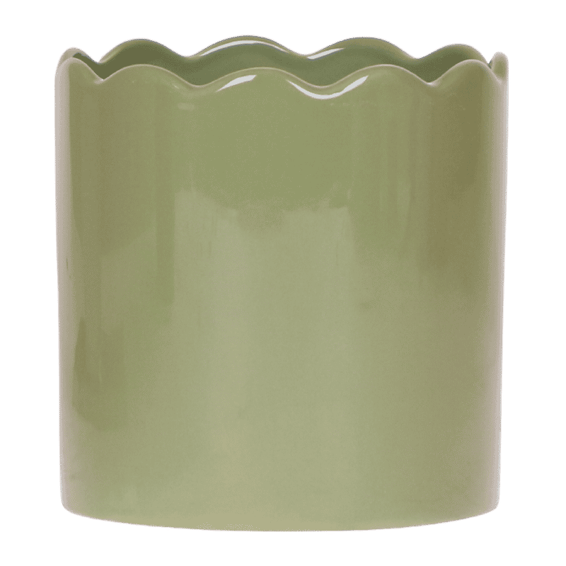Kolibri Home | Curve sierpot - Groen - Ø12cm