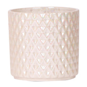 Kolibri Home | Pot décoratif Diamant Perle - Travertin - Ø12cm
