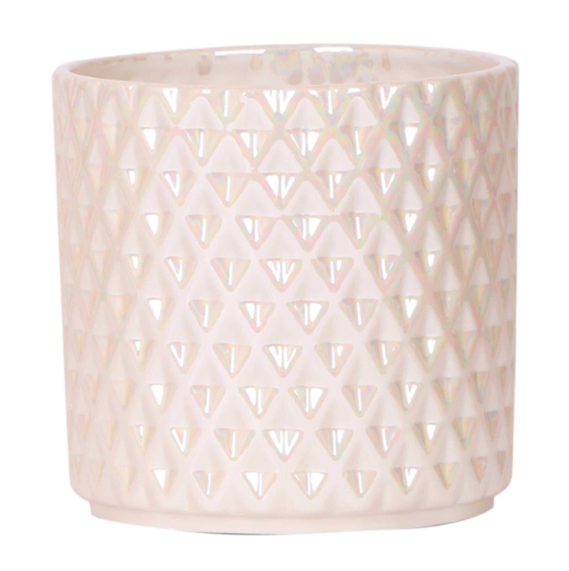 Kolibri Home | Diamond pearl sierpot - Travertine - Ø12cm