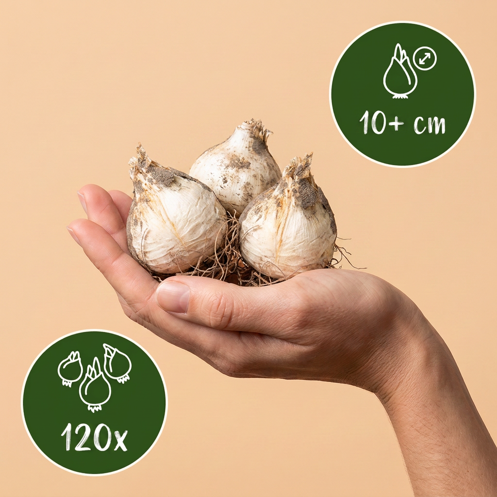 120x Allium Miami - Cibule květin - Okrasná cibule - Fialová - Letní kvetoucí - Velikost cibule 10/+