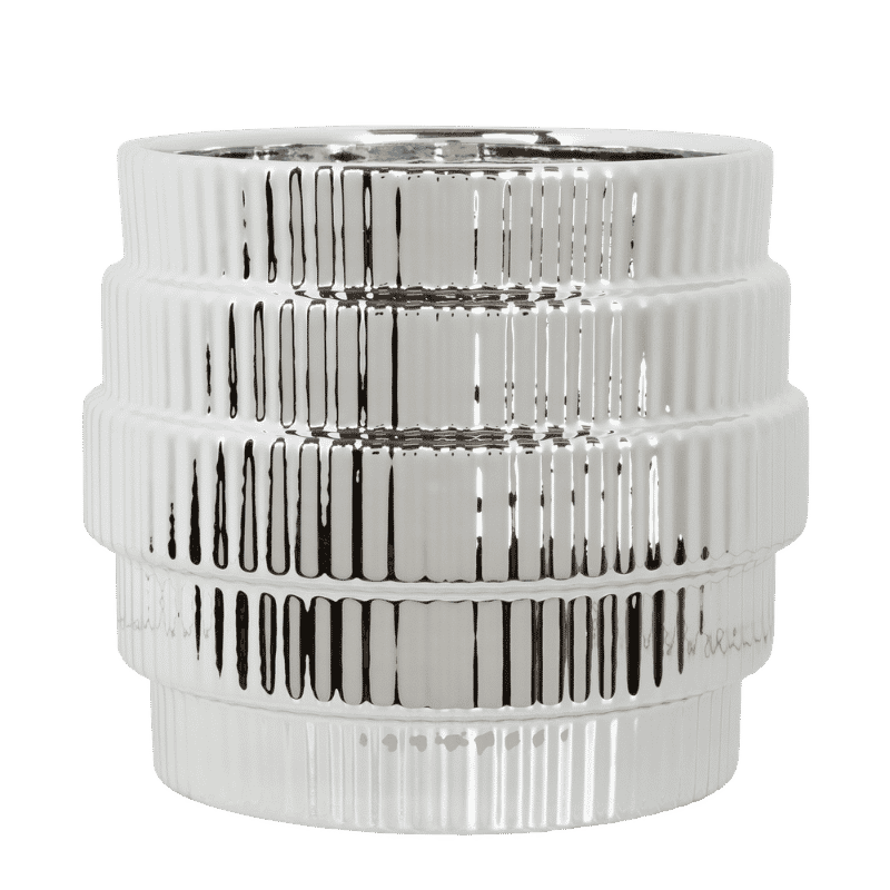 Kolibri Home | Allure Empire Shiny sierpot - Zilver - Ø12cm