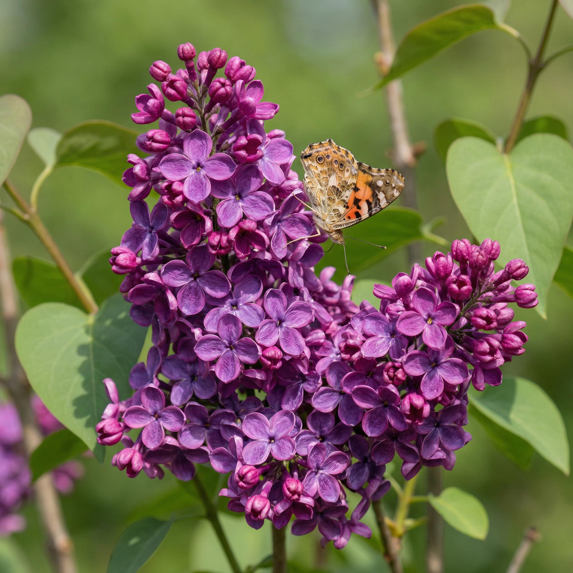 Syringa vulgaris Ludwig Spath - Gewone Sering - Winterhard - Paars - 1 Plant - Pot 17cm - Hoogte 45cm