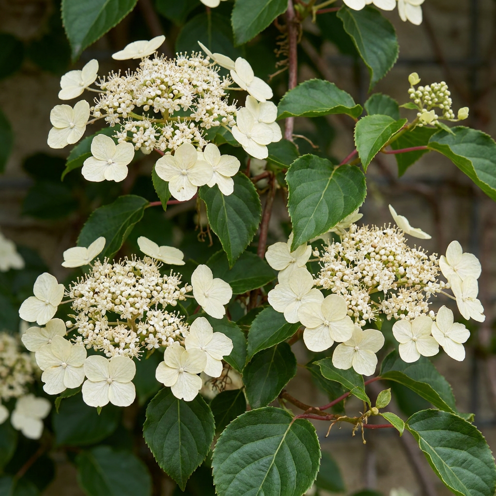 Hydrangea a. Petiolaris - Klimmende hortensia 4x - Wit - Klimplant - Ø9cm - ↕35cm