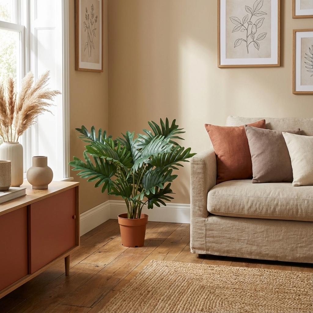 Kunstplant - Philodendron Selloum - 70cm