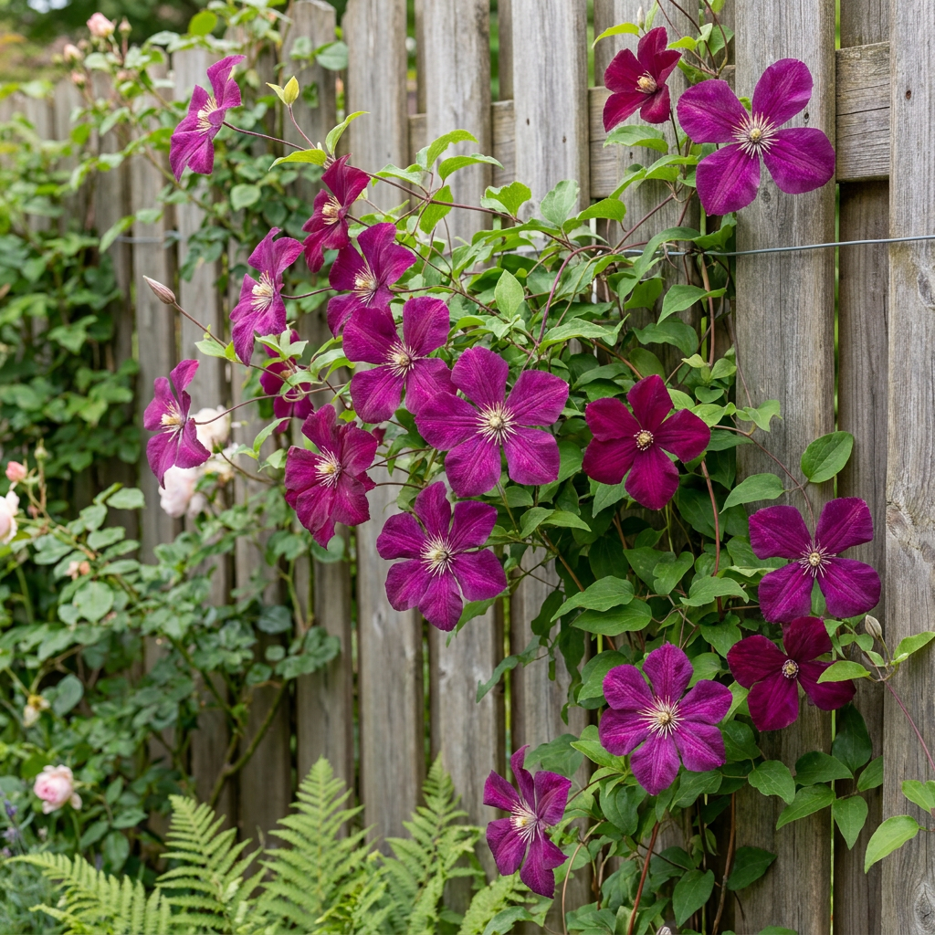 Clematis Rouge Cardinal - Bosrank Rode Kardinaal 6x - Rood - Klimplant - Ø9cm - ↕35cm