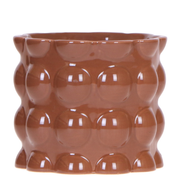 Kolibri Home | Cotton Shine sierpot - Brown - Ø12cm