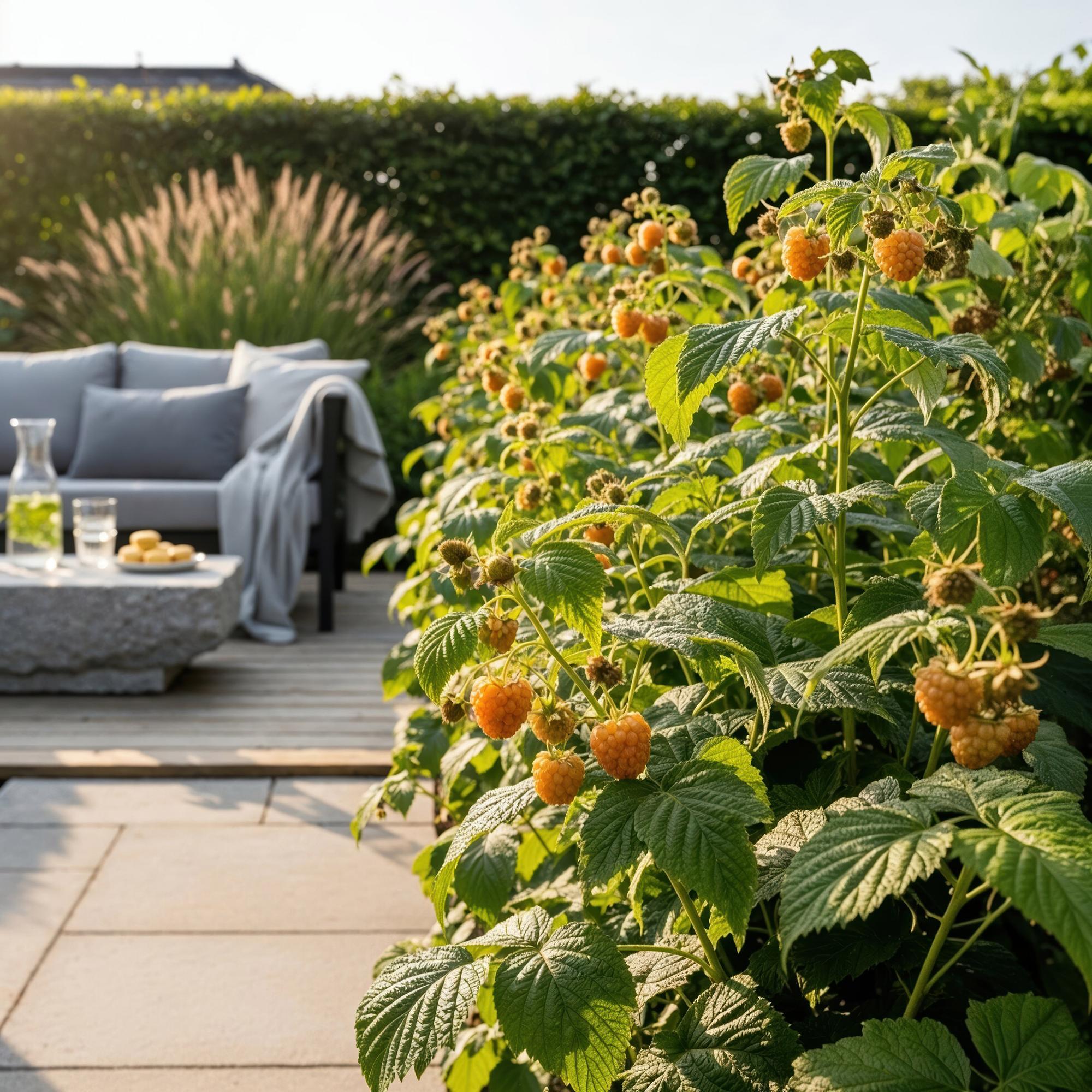 Framboos - Rubus idaeus Fallgold - Winterhard - 3 Planten - Pot 9 cm - Gele Framboos