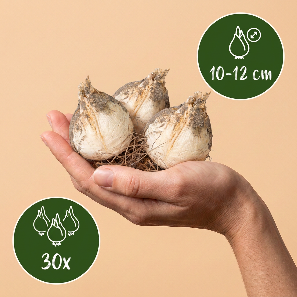 30x Allium Christophii - Cebule kwiatowe - Czosnek gwiaździsty - Fioletowy - Kwitnący latem - Rozmiar cebuli 10/12