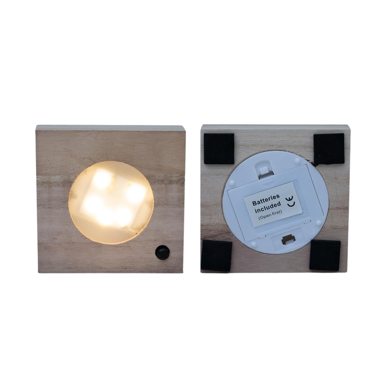 Calathea en verre de Samoa avec éclairage LED - Ø12cm - ↕10cm
