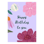 Wenskaart "Happy Birthday" - A6 Gevouwen - Voeg persoonlijke boodschap toe
