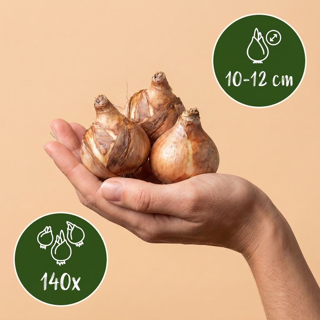 140x Narcissus Yellow - Bloembollen - Gele narcis - Geel - Voorjaarsbloeier - Bolmaat 10/12