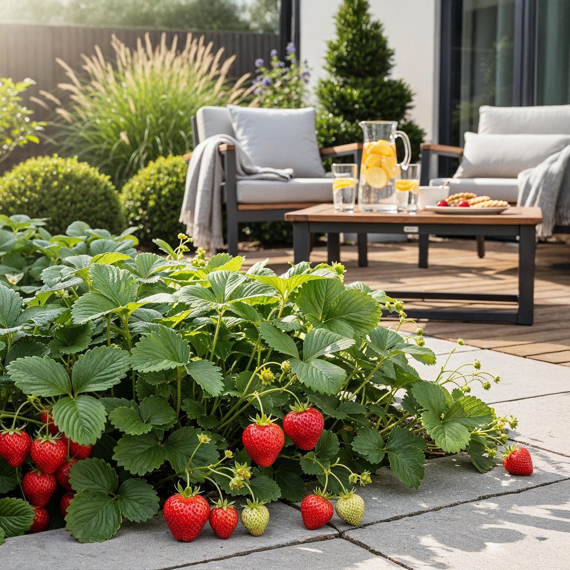 Aardbei - Fragaria Elsanta - Winterhard - 6 Planten - Pot 9 cm - Rode Aardbei