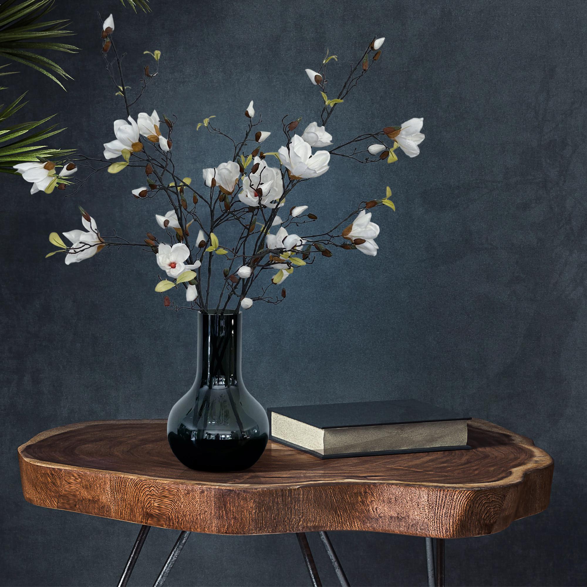 Fleurs artificielles Solo - Crème - Branches de magnolia - x 4 - 105 cm