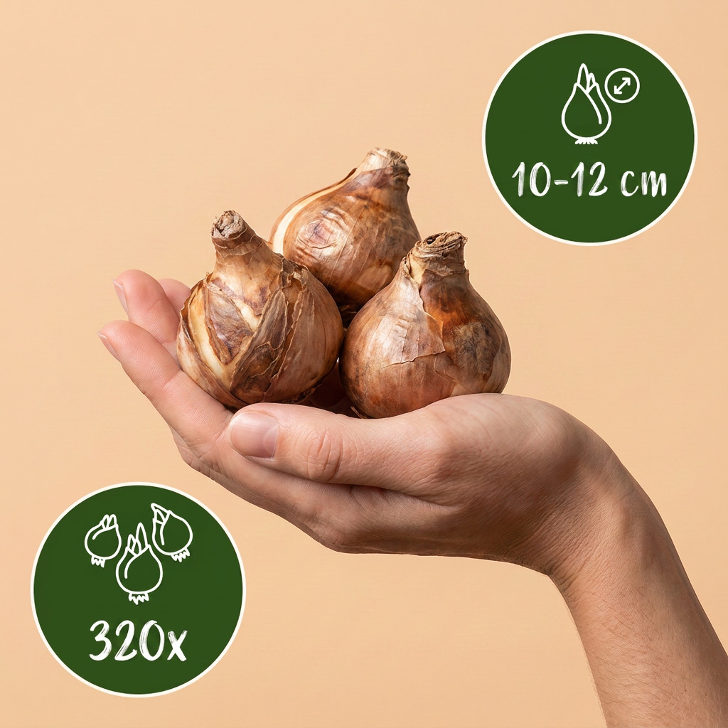 320x Narcissus mix - Bloembollen - Narcissen mix - Diversen - Voorjaarsbloeier - Bolmaat 10/12